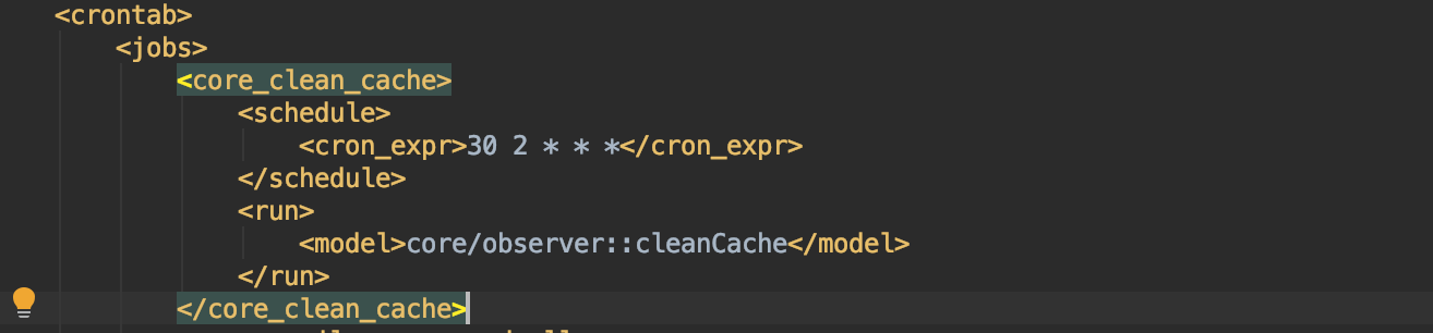 configurazione cron_clean_cache